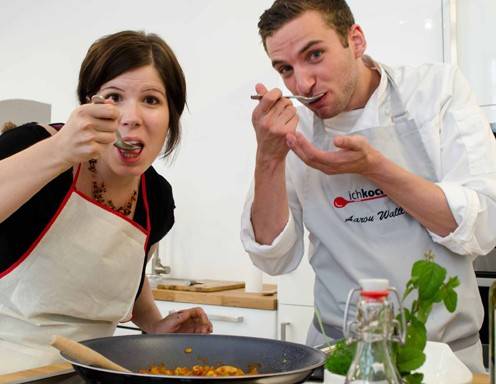 Image/Video: 	ichkocheat-Kochschule - Doris Guttmann und Aaron Waltl