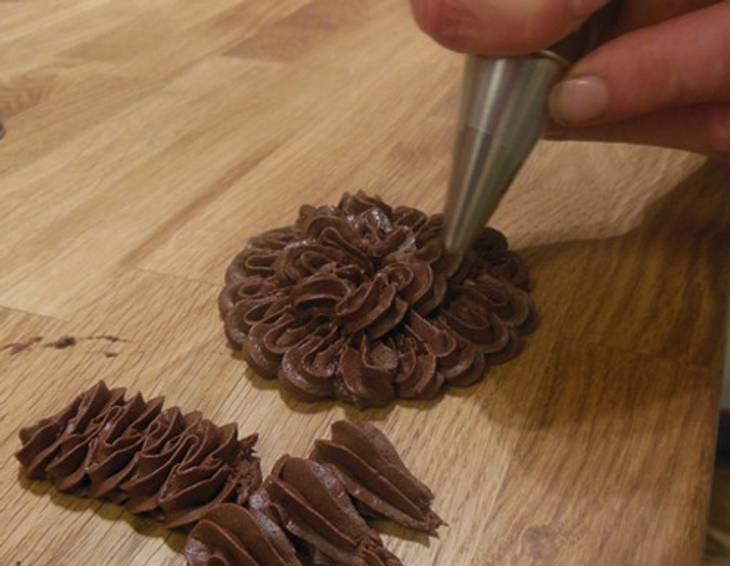 Cupcakes Topping mit Parisercreme