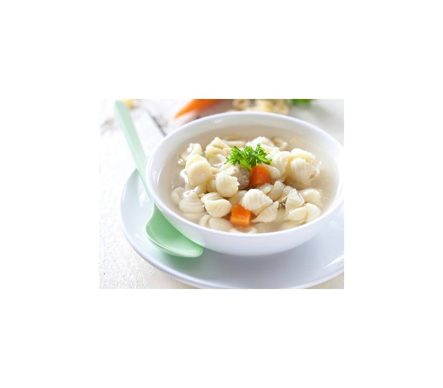 Hühnersuppe mit Gemüse und Nudeln