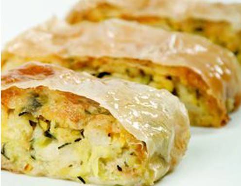 Zucchini-Strudel Rezept