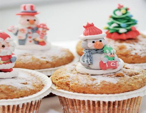 Weihnachtscupcakes und Festtags-Muffins - pikant und süß