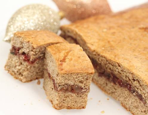 Gefüllter Lebkuchen vom Blech