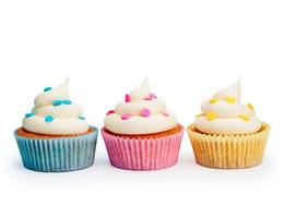 <p>Cupcakes mit zarten Farben - f&uuml;r jeden etwas dabei.</p>