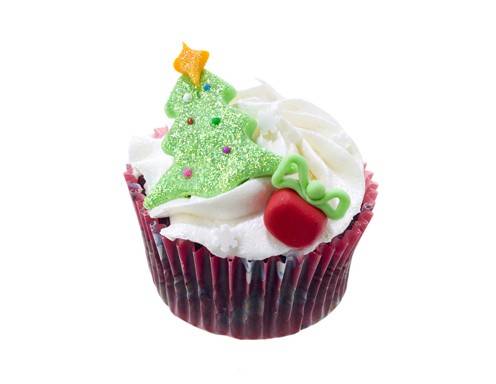 <p>Ein Cupcake mit Weihnachtsbaum!</p>