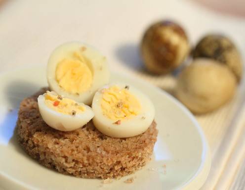Wachteleier hart gekocht Rezept