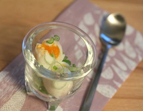 Wachteleier wachsweich Rezept - Eier im Glas