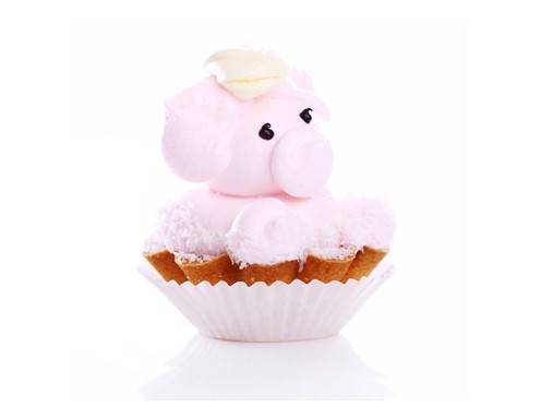 Glücksschwein Cupcake Rezept