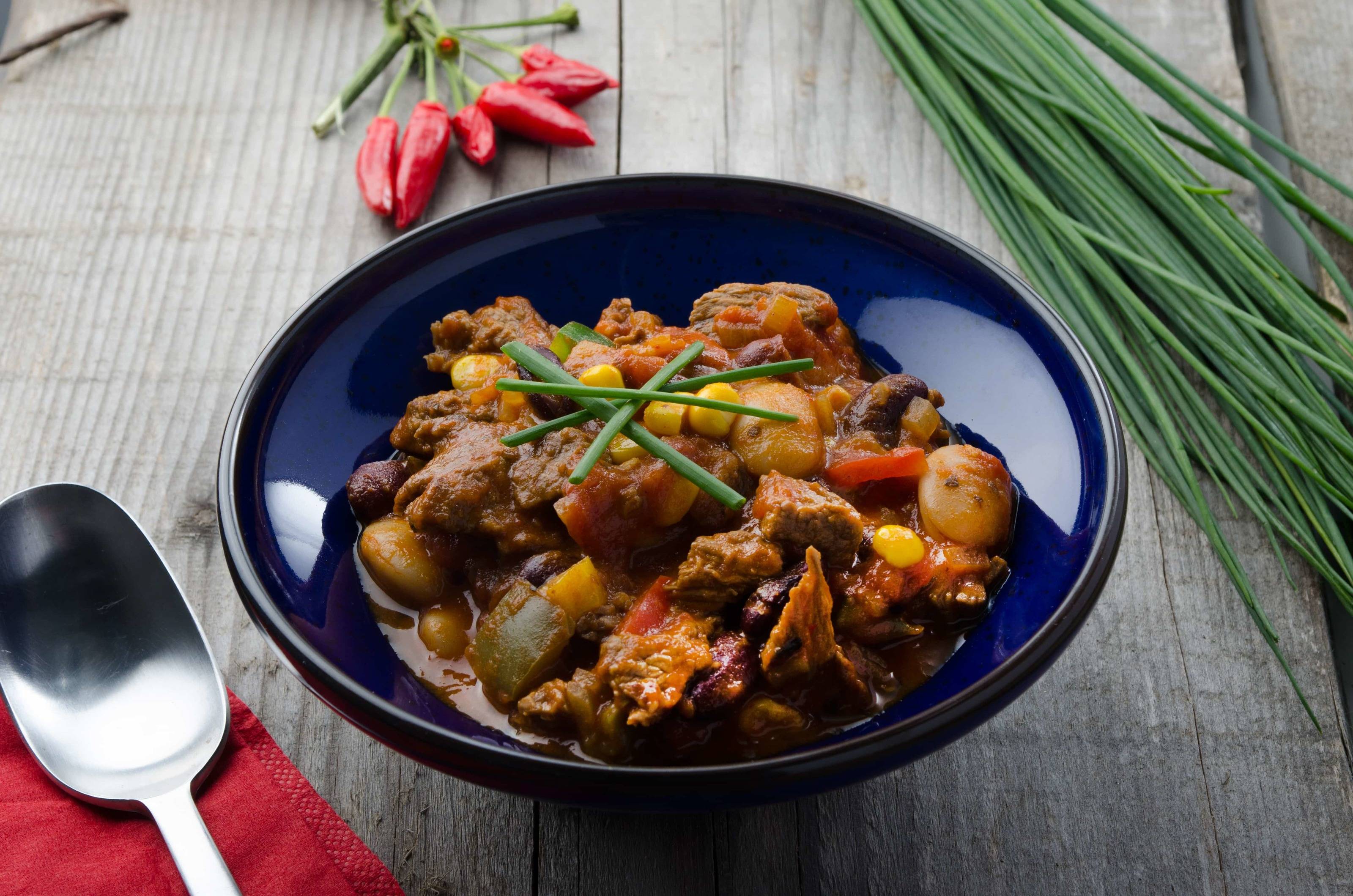 Chili con Carne mit Rindfleisch Rezept