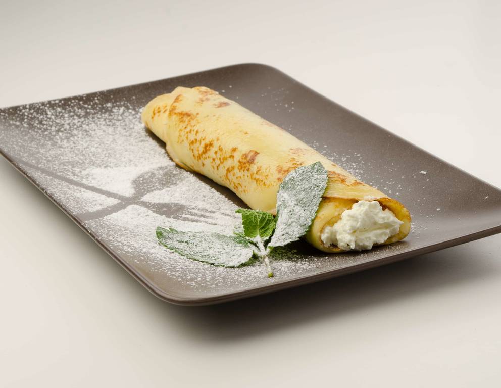 Palatschinken mit Topfenfülle Palatschinken mit Topfenfülle