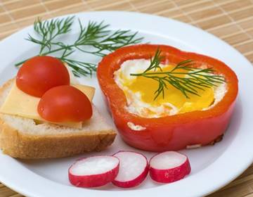 Paprika Spiegelei Paprika Spiegelei