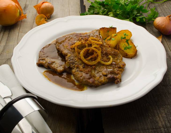 Wiener Zwiebelrostbraten