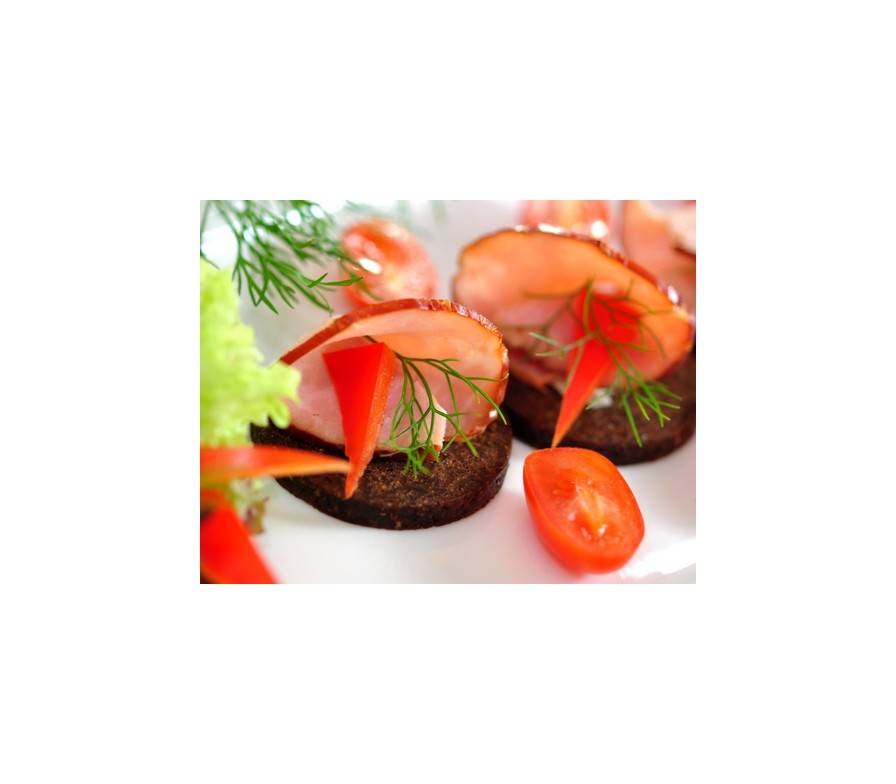 Lachsschinken-Brötchen