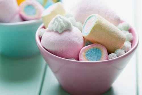Marshmallows Sortiment in Schale