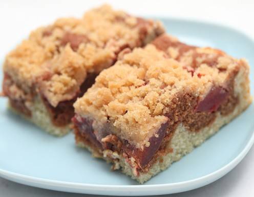 Zwetschken-Schokokuchen mit Zimtstreuseln Rezept