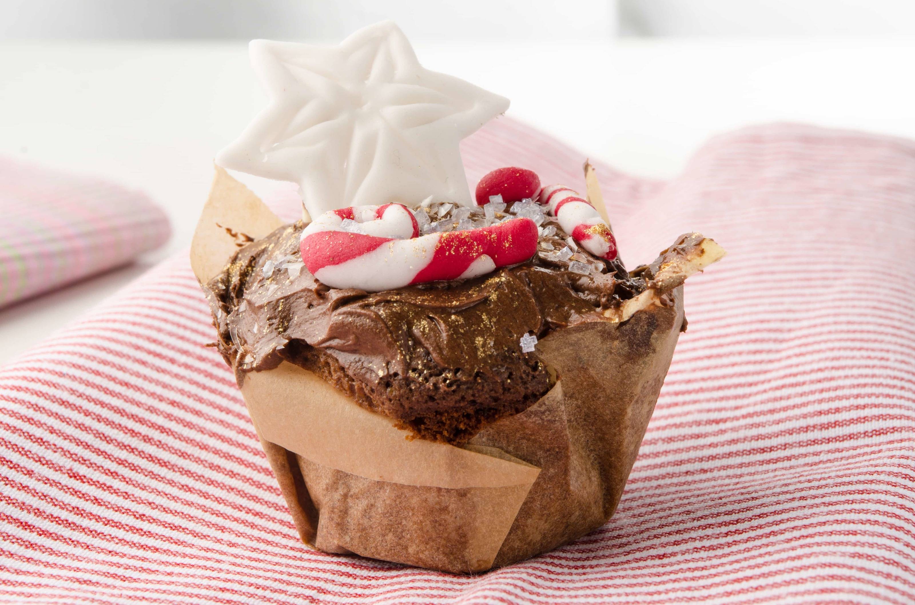 Candy Cane Cupcakes