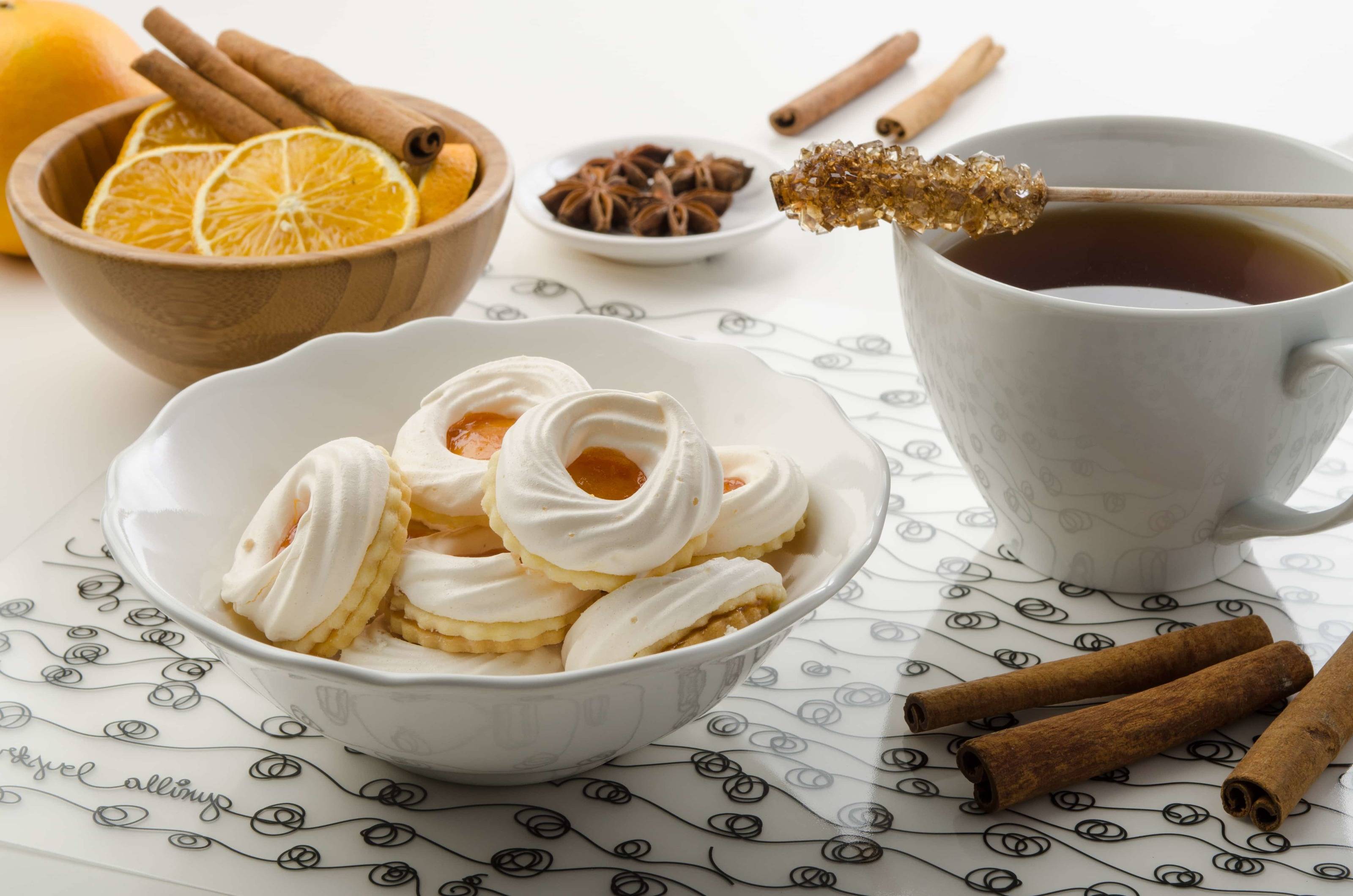 Mürbteig-Schaumräder Rezept