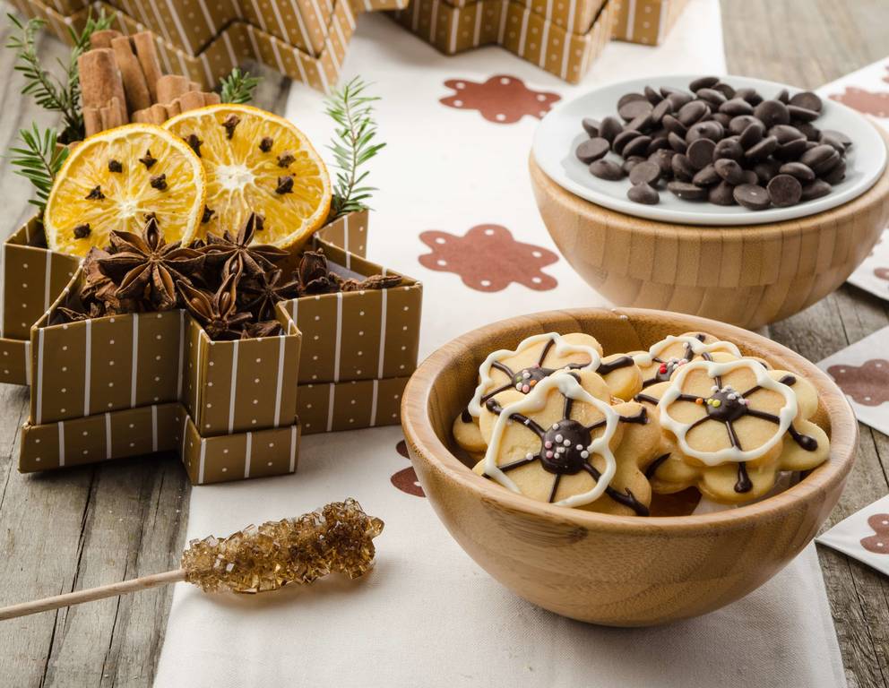 Mürbteigblumen-Kekse Mürbteigblumen-Kekse