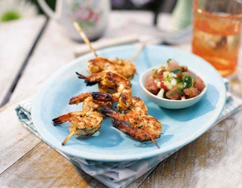 Garnelen-Spieße Rezept - ichkoche.at