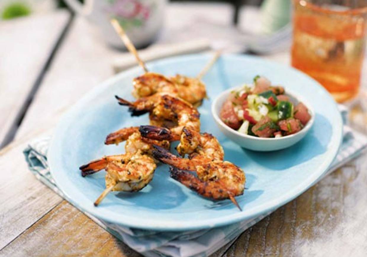Garnelen-Spieße Rezept - ichkoche.at