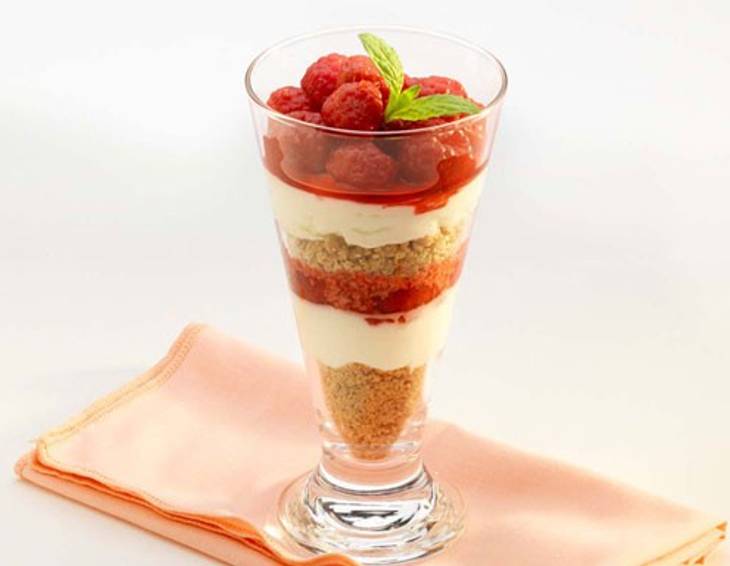 Himbeer-Cheesecake im Glas Himbeer-Cheesecake im Glas