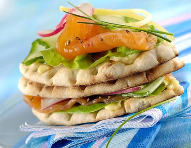 Lachs-Sandwich Lachs-Sandwich