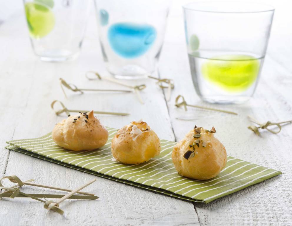 Pikante Brandteigkrapferln Pikante Brandteigkrapferln