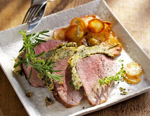 Rinderfilet mit Kräuterkruste