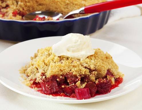 Rhabarber-Crumble Rezept