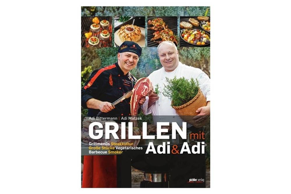 Buchcover Grillen mit Adi amp Adi