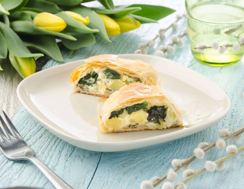Bärlauch-Erdäpfel-Strudel Bärlauch-Erdäpfel-Strudel