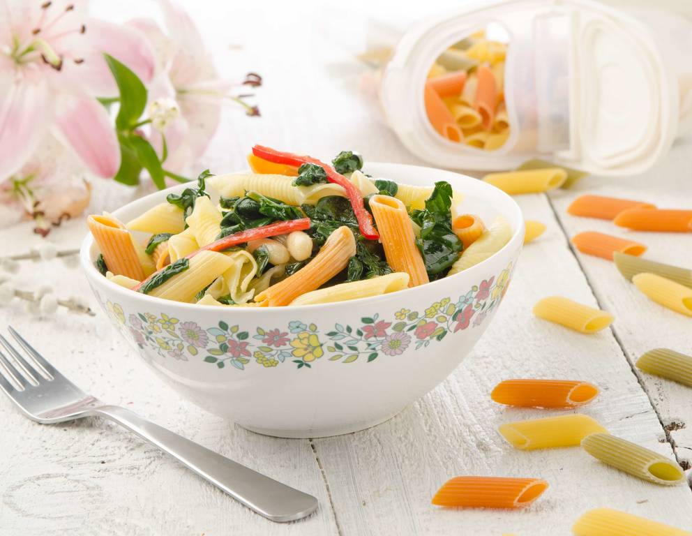 Nudelsalat mit Bärlauch Nudelsalat mit Bärlauch