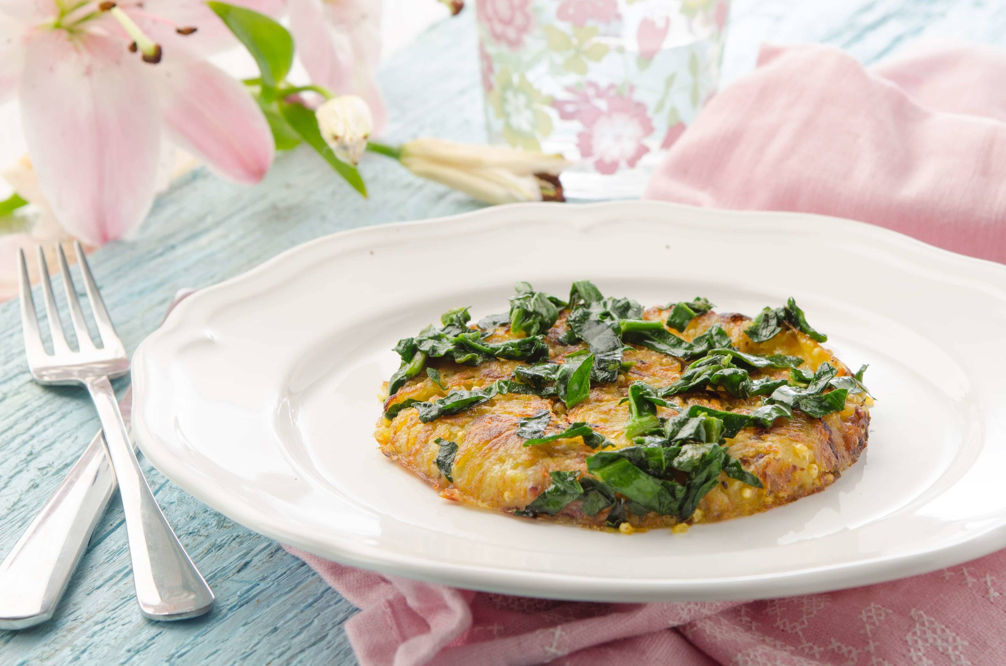 Kohlrabirösti mit Babyspinat