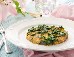 Kohlrabirösti mit Babyspinat Kohlrabirösti mit Babyspinat