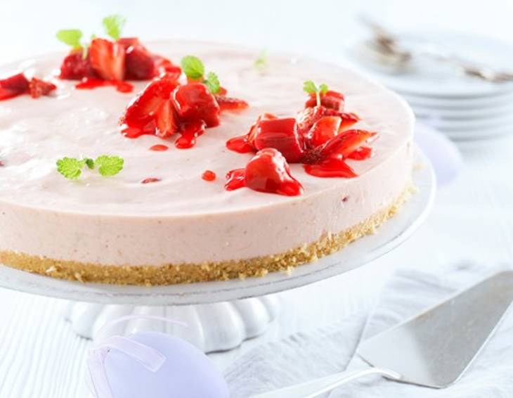 Philadelphia Erdbeer-Rhabarber-Torte Philadelphia Erdbeer-Rhabarber-Torte