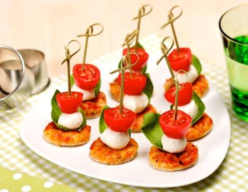 Mini-Pizze „Tricolore“ Rezept