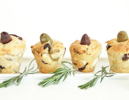 OlivenMuffins mit mediterranen Kräutern Rezept ichkoche.at