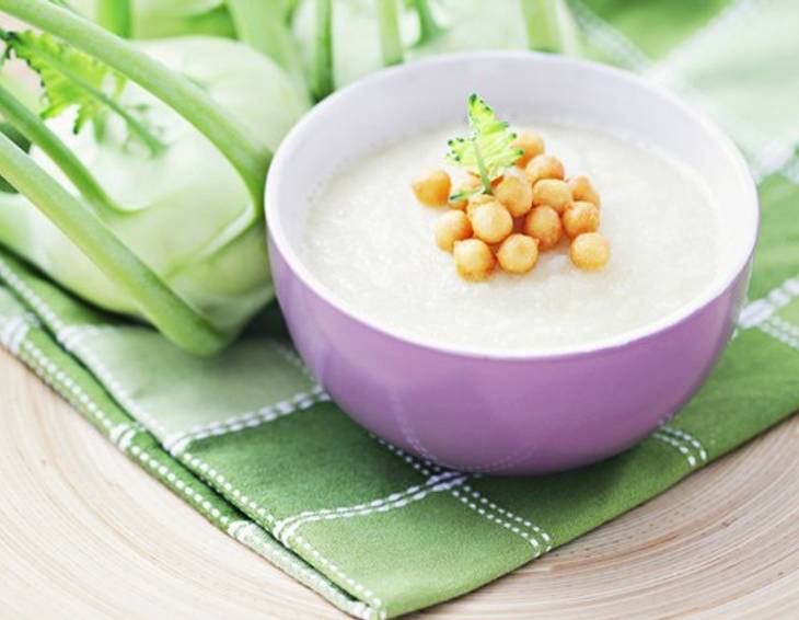 Kohlrabicremesuppe Kohlrabicremesuppe