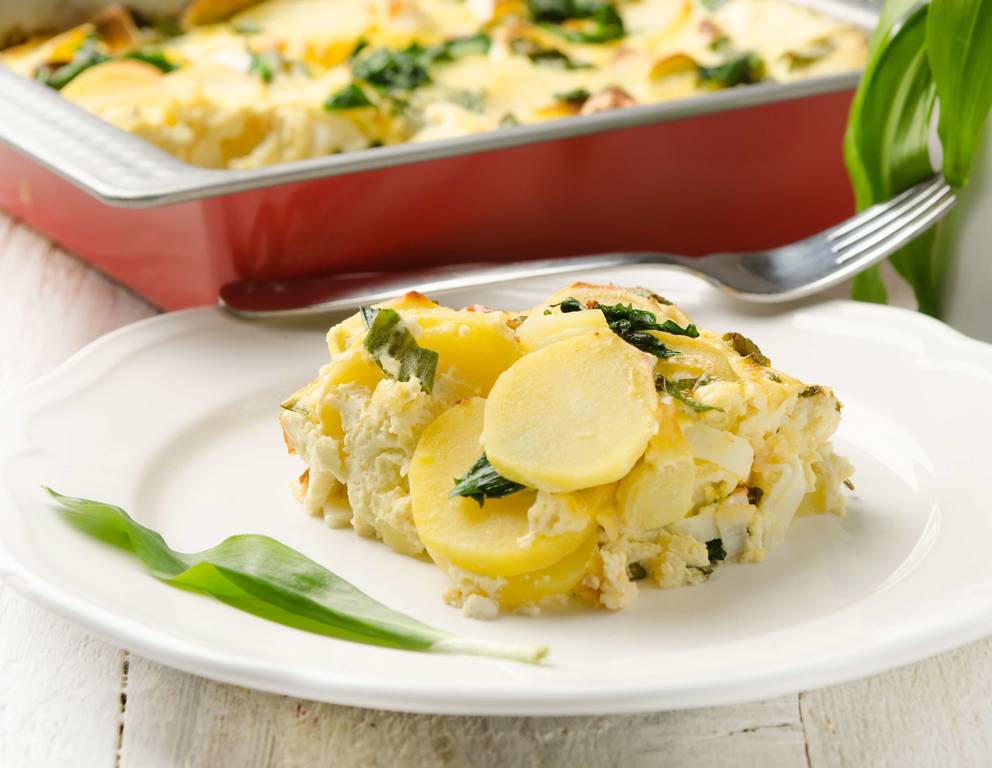 Bärlauch-Erdäpfel-Auflauf Bärlauch-Erdäpfel-Auflauf
