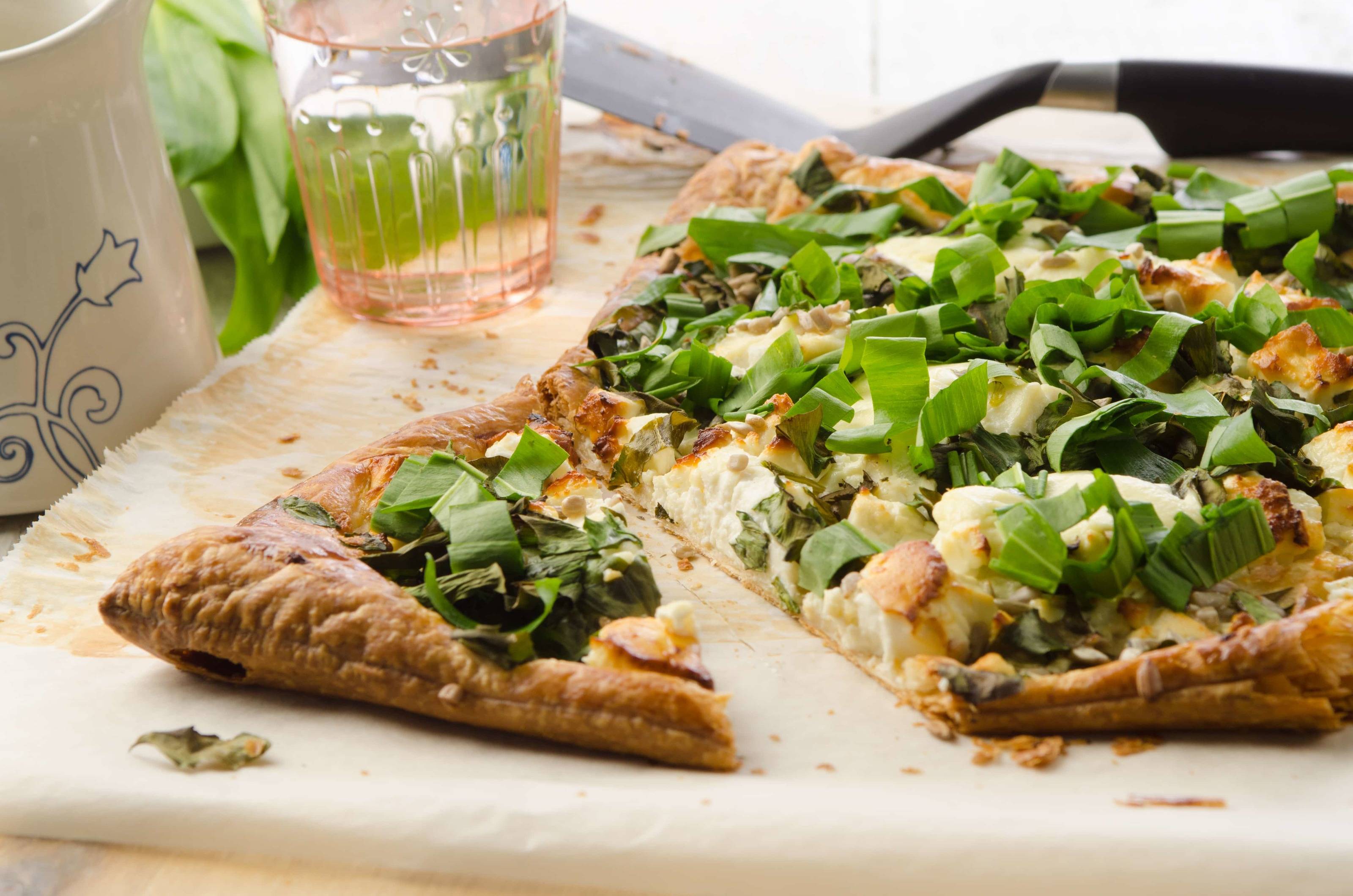 Rezept für Bärlauch-Pizza