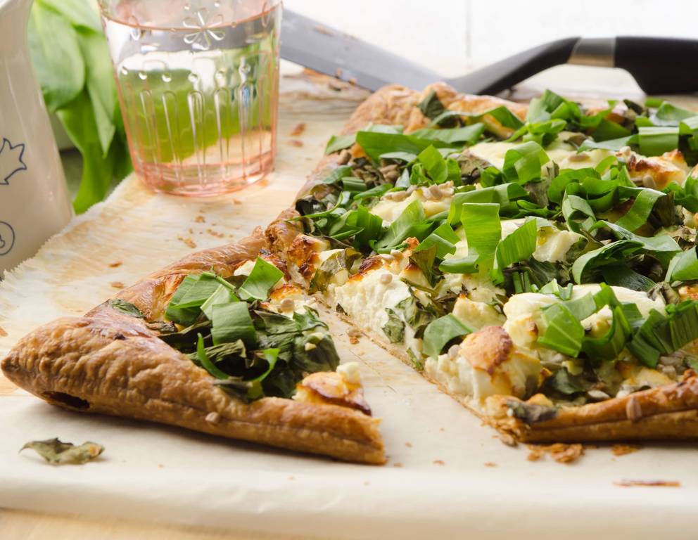 Bärlauch-Pizza Bärlauch-Pizza