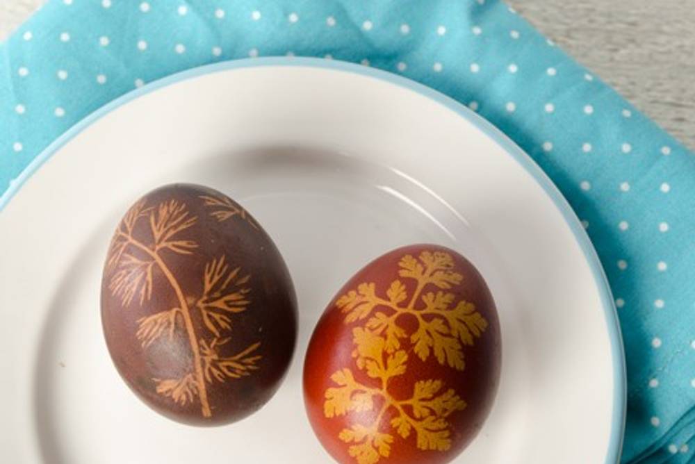 Ostereier natürlich färben Ostereier natürlich färben
