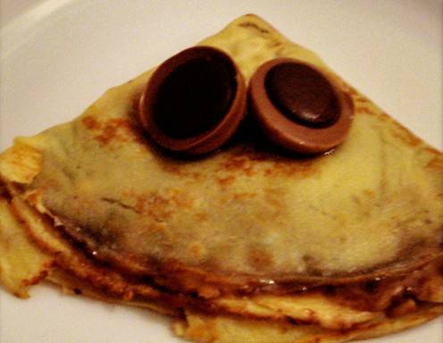 Crêpes gefüllt mit Toffifee