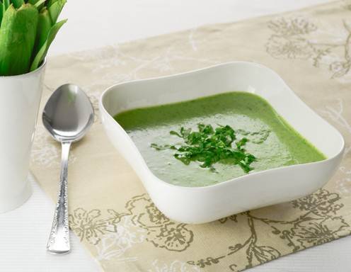 Bärlauchsuppe mit Erdäpfeln
