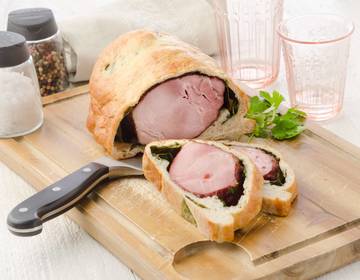 Osterschinken mit Spinat Osterschinken mit Spinat