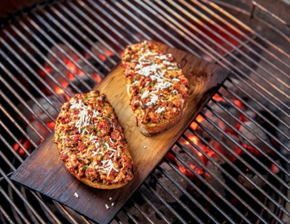 Gegrillte Bratenbrote Gegrillte Bratenbrote