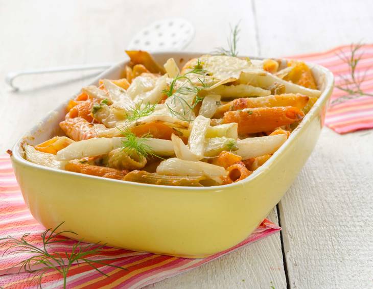 Fenchelauflauf mit Nudeln Fenchelauflauf mit Nudeln