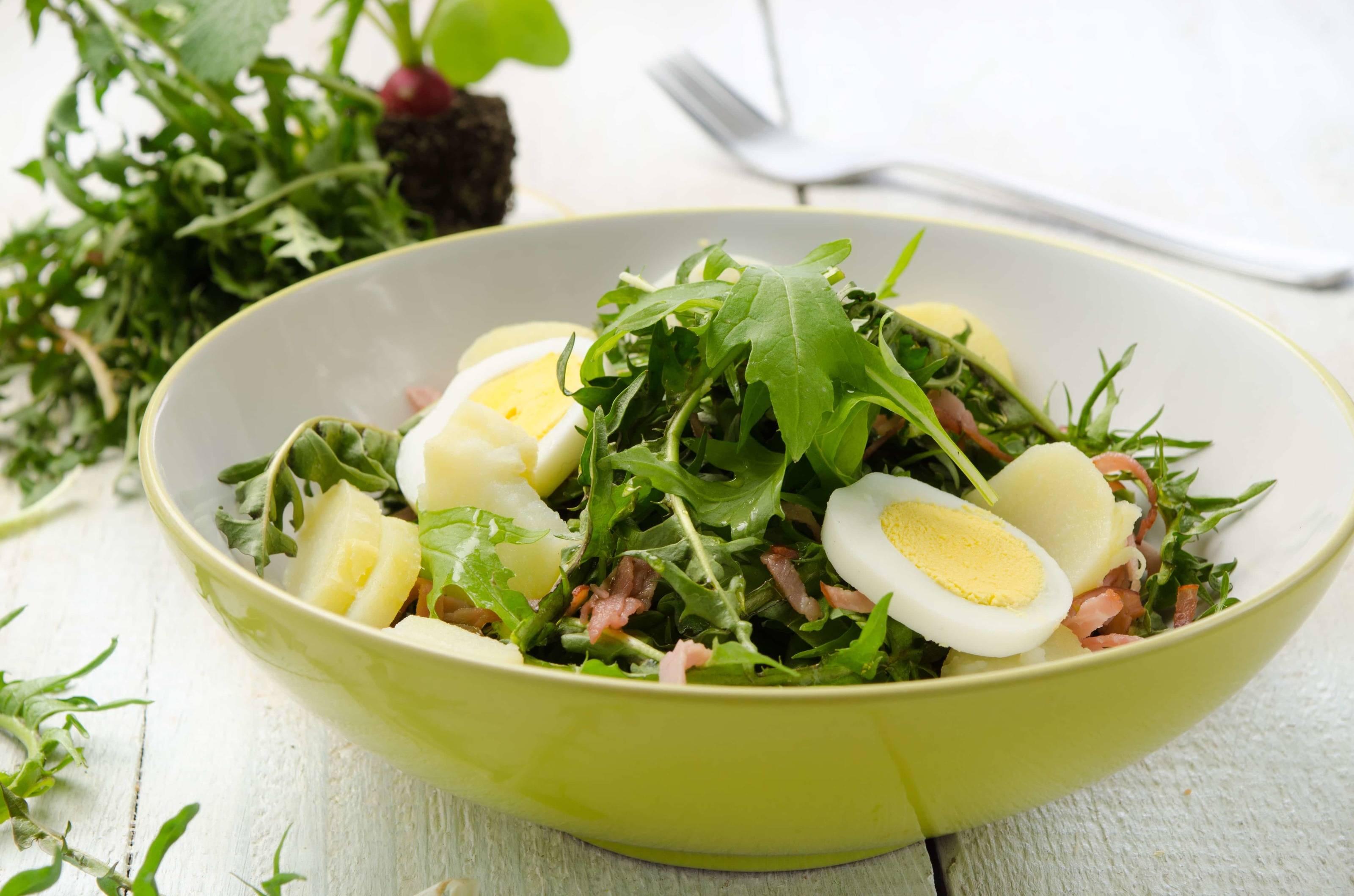 Löwenzahnsalat auf Karst-Art