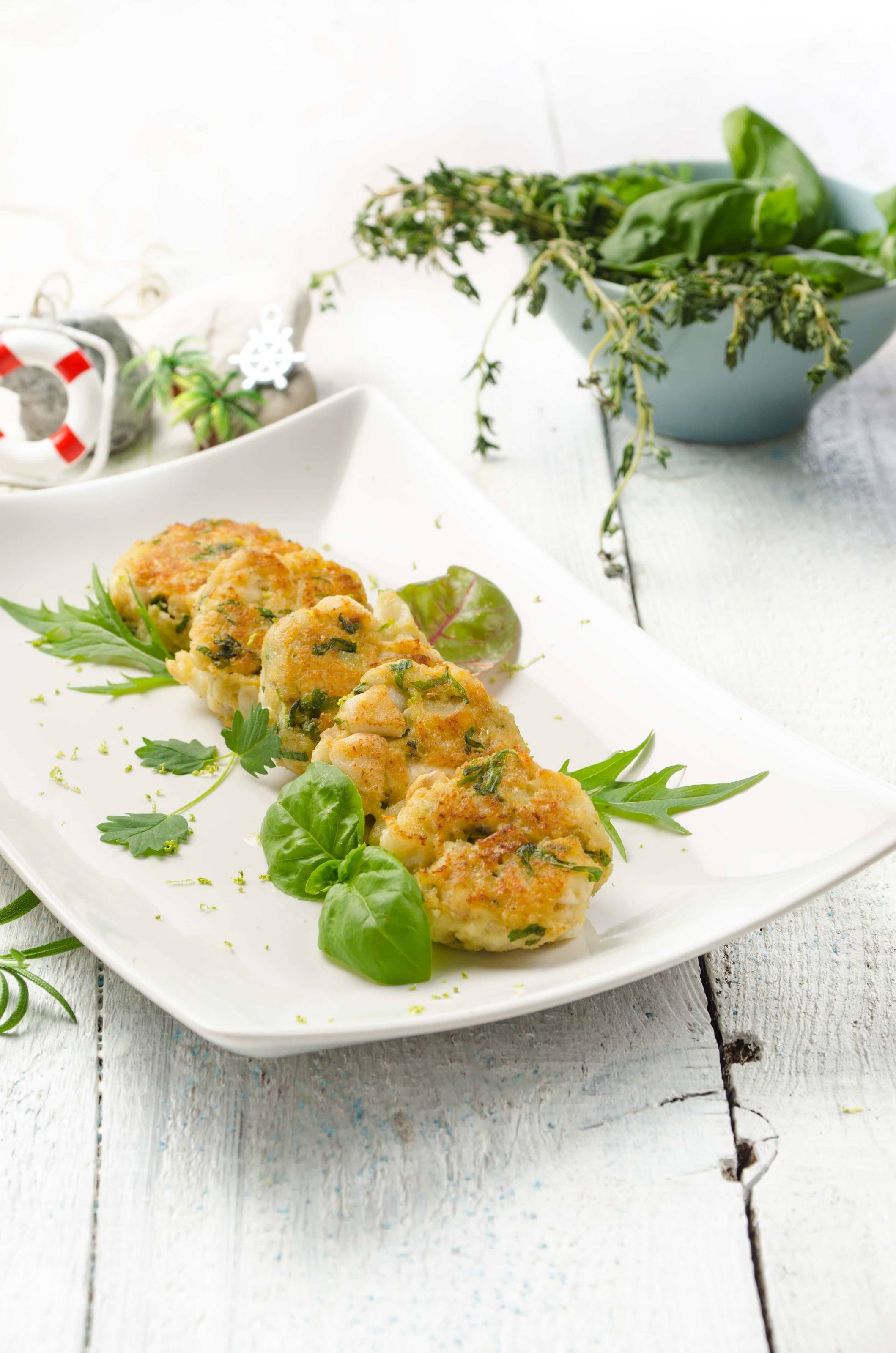 Fischlaibchen mit Gartenkräutern
