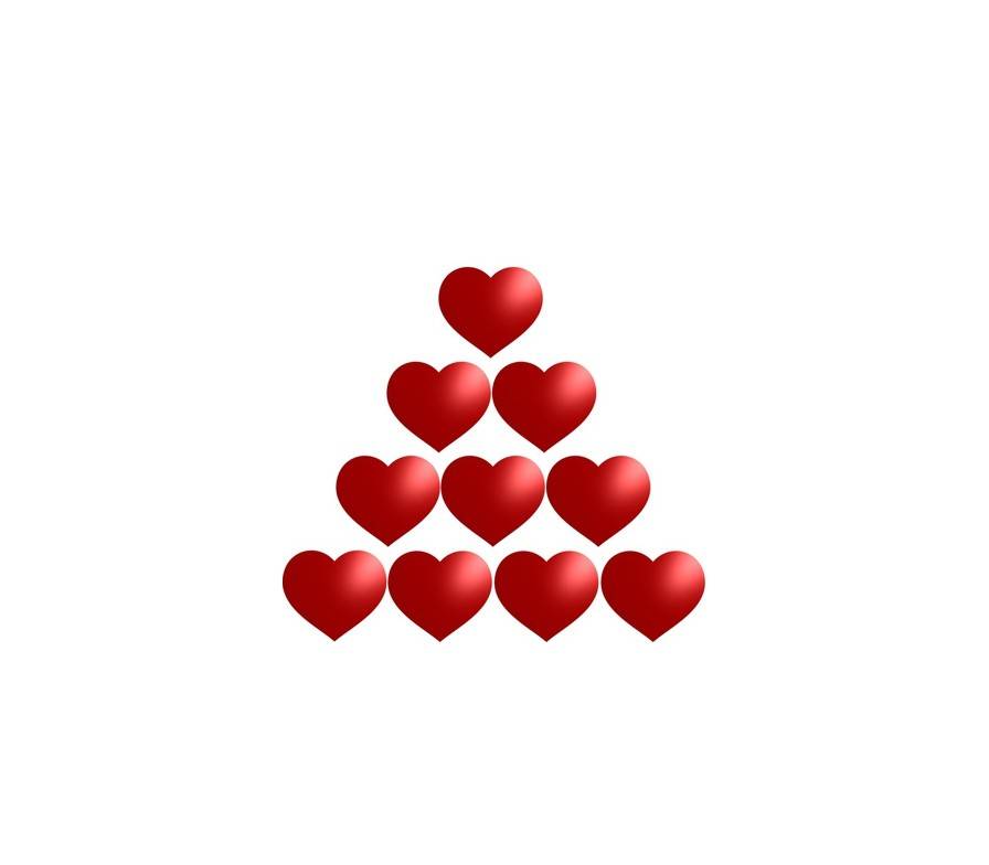 Suchen Sie nach diesem Symbol für die Extra-Herzen