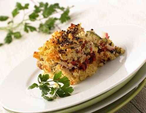 Pikanter Hirseauflauf Rezept - ichkoche.de Pikanter Hirseauflauf Rezept - ichkoche.de